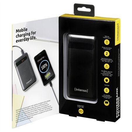 Intenso Powerbank PD10000 Power Delivery 10000 mAh nero