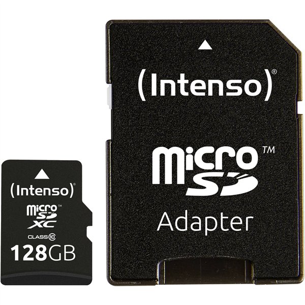 Intenso microSDXC          128GB C10 + adattatore