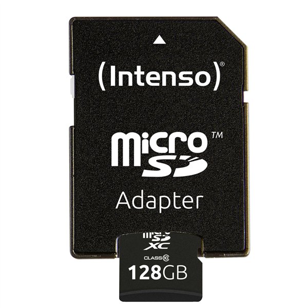 Intenso microSDXC          128GB C10 + adattatore