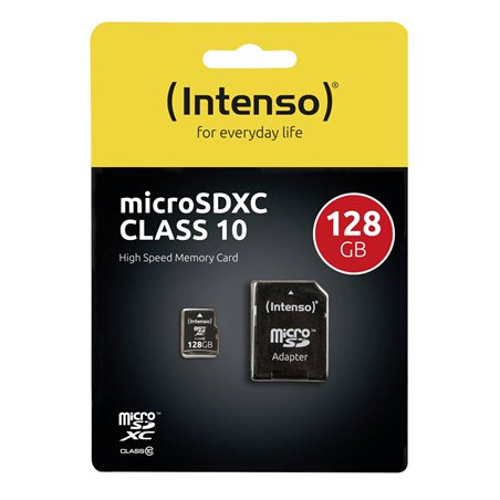 Intenso microSDXC          128GB C10 + adattatore