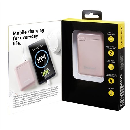 Intenso Powerbank XS10000 rosé 10000 mAh incl. USB-A to tipo C