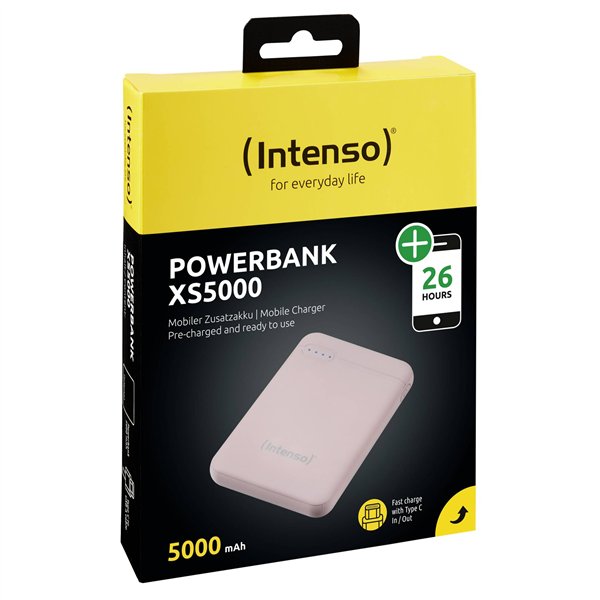 Intenso Powerbank XS5000 rosé 5000 mAh incl. USB-A to tipo C