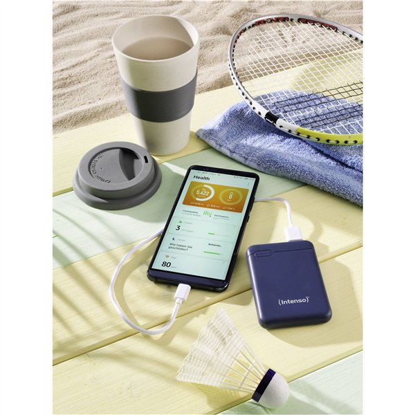 Intenso Powerbank XS5000 blu sc. 5000 mAh incl. USB-A to tipo C