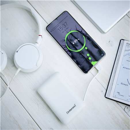 Intenso Powerbank XC10000 bianco +USB-A zu tipo C cavo 10000 mAh