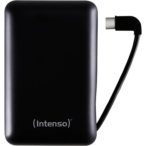 Intenso Powerbank XC10000 nero USB-A+USB-C con cavo 10000 maH