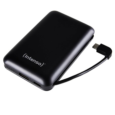 Intenso Powerbank XC10000 nero USB-A+USB-C con cavo 10000 maH