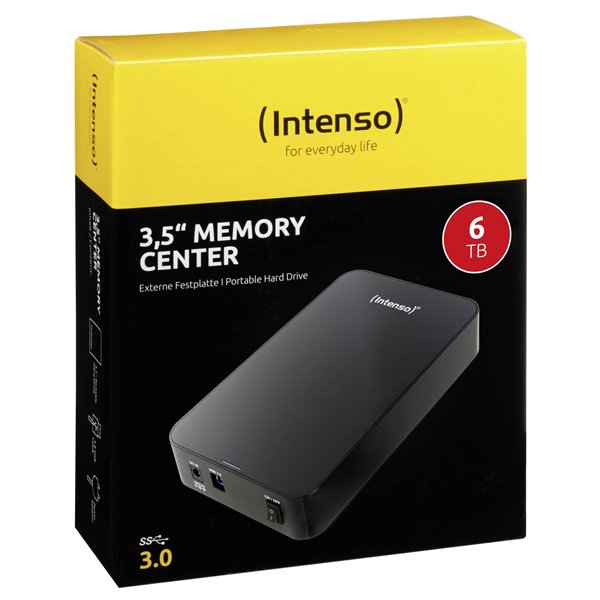 Intenso Memory Center        6TB 3,5  USB 3.2 Gen 1x1 nero