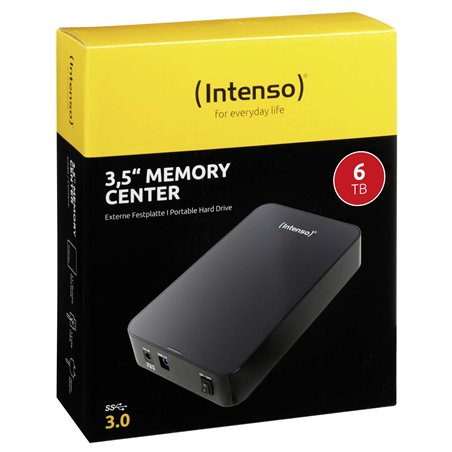 Intenso Memory Center        6TB 3,5  USB 3.2 Gen 1x1 nero