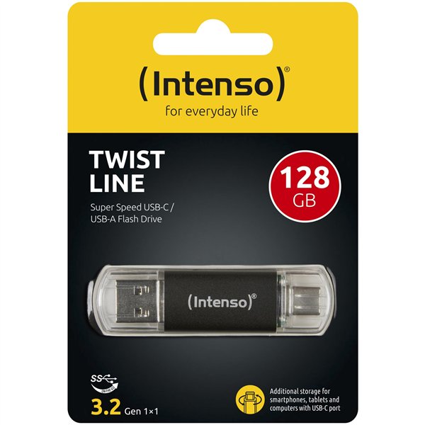 Intenso Twist              128GB USB Stick 3.2 USB-C & USB-A