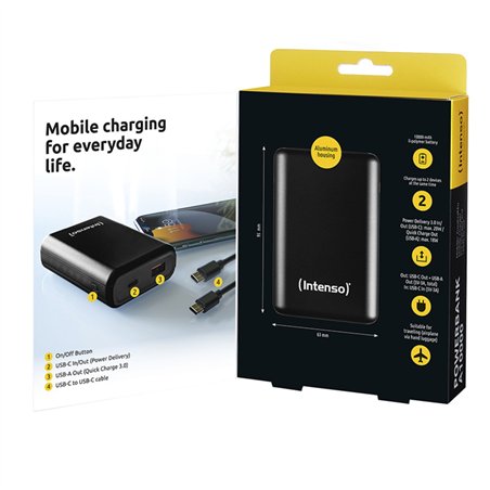 Intenso Powerbank A10000 Power Delivery 10000 mAh antracite