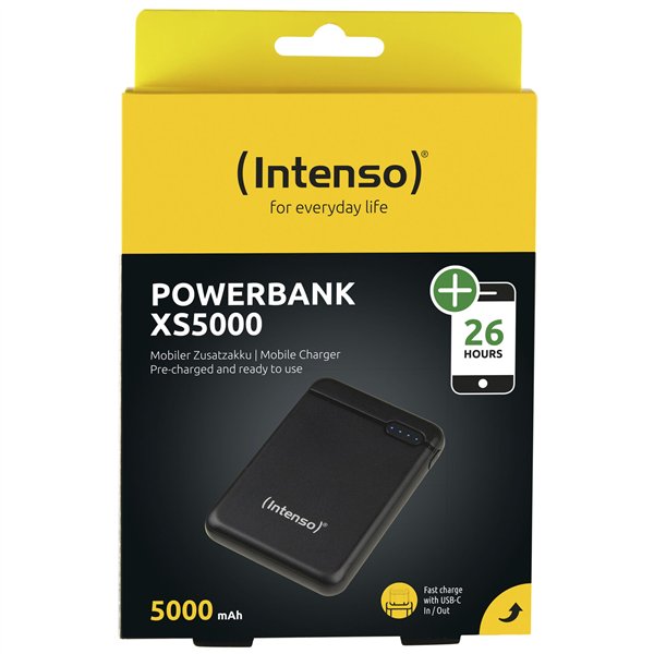 Intenso Powerbank XS5000 nero 5000 mAh incl. USB-A a tipo C
