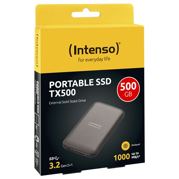 Intenso SSD esterno TX500  500GB USB 3.2 Gen 2x1 marrone