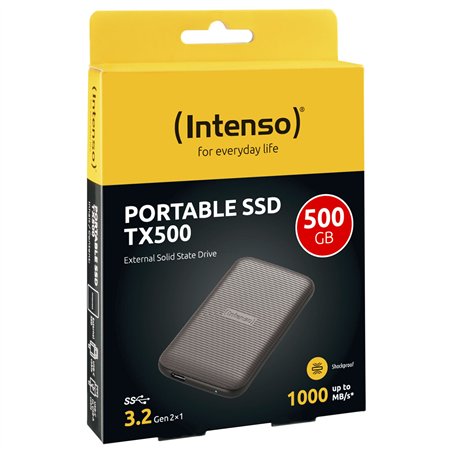 Intenso SSD esterno TX500  500GB USB 3.2 Gen 2x1 marrone