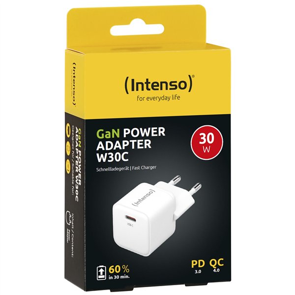 Intenso Power adatt. W30C GaN bian. 1x USB-C 30W