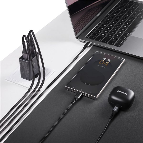 Intenso Power adatt. W65ACC GaN 2x USB-C 1x USB-A 65W     nero
