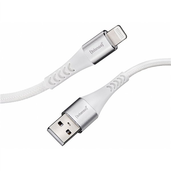 Intenso cavo-USB A315L Nylon 1,5m bian. USB-A / Lightning 12W