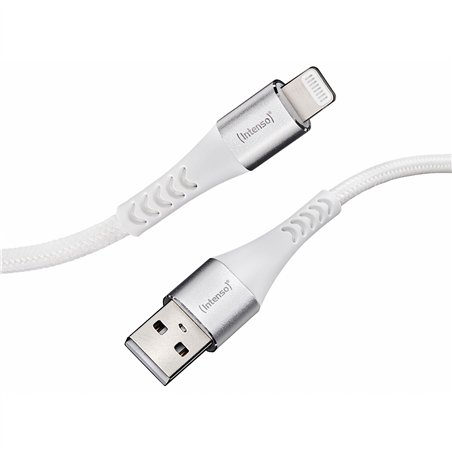 Intenso cavo-USB A315L Nylon 1,5m bian. USB-A / Lightning 12W