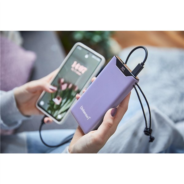Intenso Powerbank F10000    Lila 10000 mAh incl. USB-C a tipo C