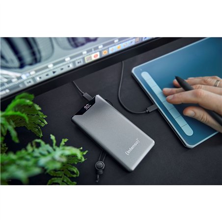 Intenso Powerbank F10000 Grigio 10000 mAh incl. USB-C a tipo C