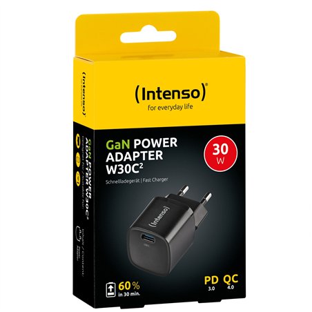 Intenso Power adatt. W30C² GaN nero 1x USB-C 30W