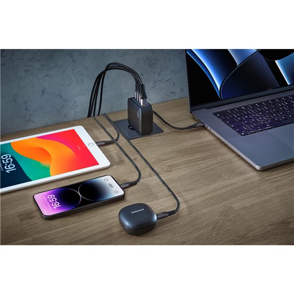 Intenso Power adatt. W140 SET 2x USB-C 1x USB-A incl. cavo