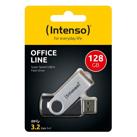 Intenso Office Line        128GB chiavetta USB 3.2 argento-nero