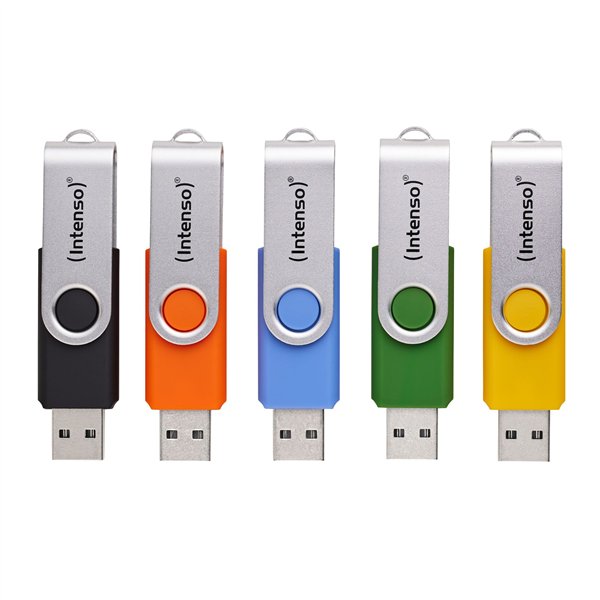 Intenso Office Line      5x 64GB USB Stick 3.2  Multipack x5 bunt