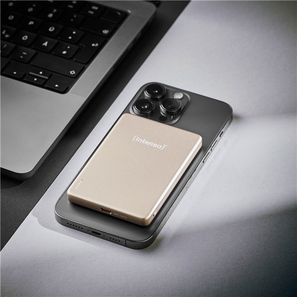 Intenso Powerbank MW5000 champa. 5000 mAh magnetic wireless