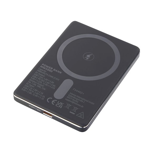 Intenso Powerbank MW5000 grigio 5000 mAh magnetic wireless