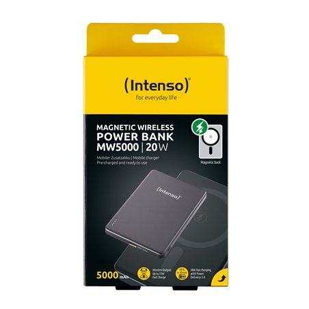 Intenso Powerbank MW5000 grigio 5000 mAh magnetic wireless