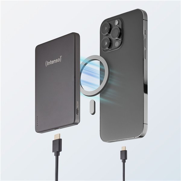 Intenso Powerbank MW5000 grigio 5000 mAh magnetic wireless