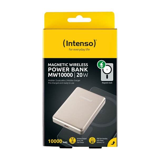 Intenso Powerbank MW10000 champa 10000 mAh magnetic wireless