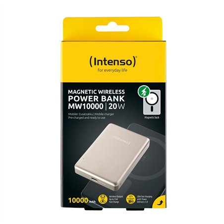 Intenso Powerbank MW10000 champa 10000 mAh magnetic wireless
