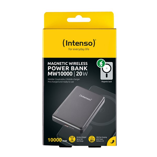 Intenso Powerbank MW10000 grigio 10000 mAh magnetic wireless