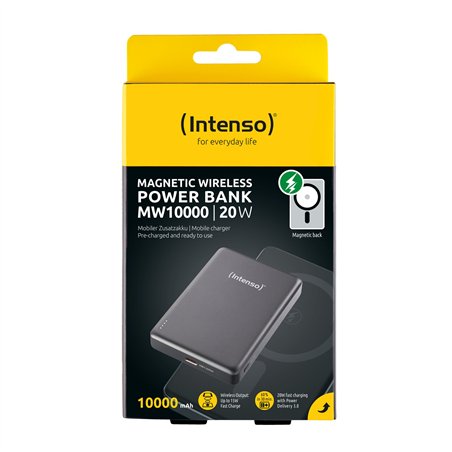 Intenso Powerbank MW10000 grigio 10000 mAh magnetic wireless