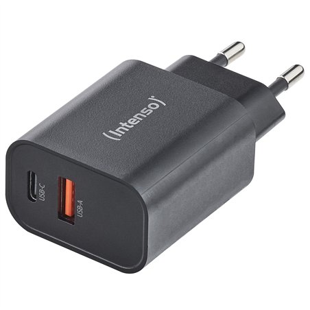 Intenso Power adatt. W30AC 1x USB-A 1x USB-C 30W nero
