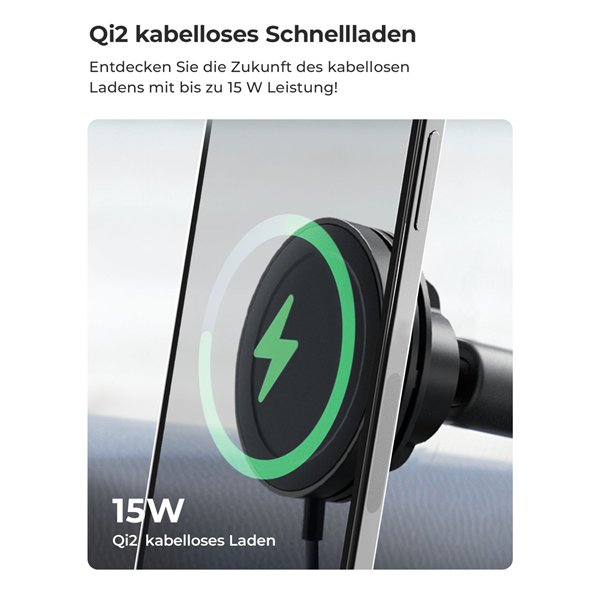 iOttie Velox Qi2 Wireless MagSafe Dash + Windshield Mount