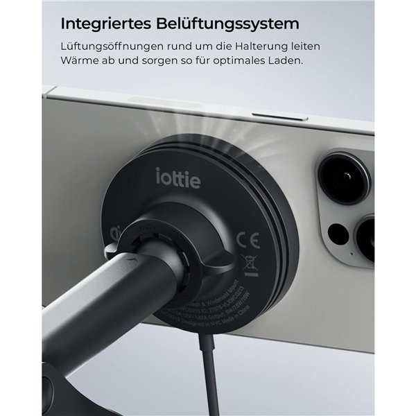 iOttie Velox Qi2 Wireless MagSafe Dash + Windshield Mount