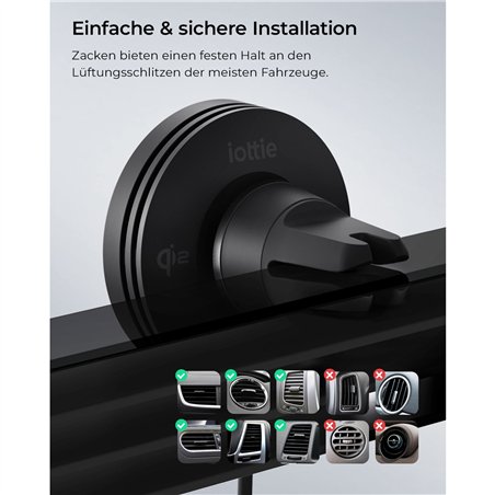 iOttie Velox Mini Qi2 Wireless MagSafe Air Vent Mount