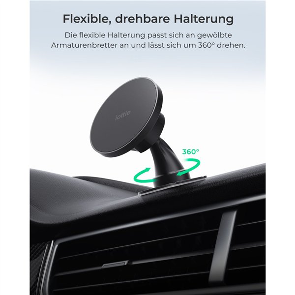 iOttie iTap 3 MagSafe Flush Mount with Magnetic Ring Adapter