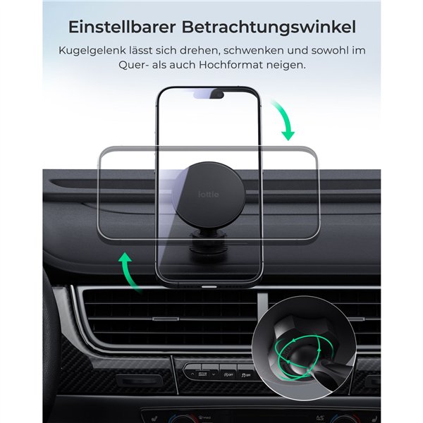 iOttie iTap 3 MagSafe Flush Mount with Magnetic Ring Adapter