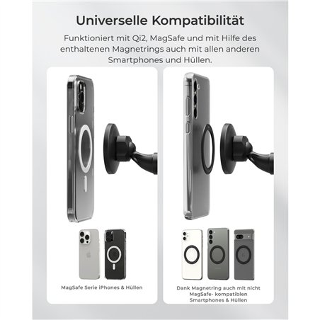 iOttie iTap 3 MagSafe Flush Mount with Magnetic Ring Adapter