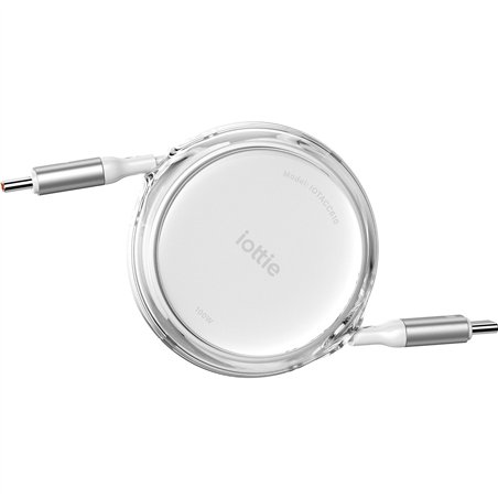 iOttie 100W Retractable USB-C Cable White 2-Pack