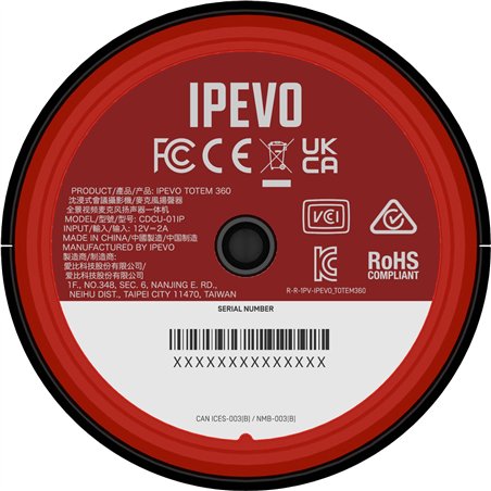 IPEVO TOTEM 360 gradi 4K telecamera per videoconferenze