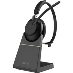 Jabra Evolve2 65 MS cuffia Mono + caricabatt. BT nero