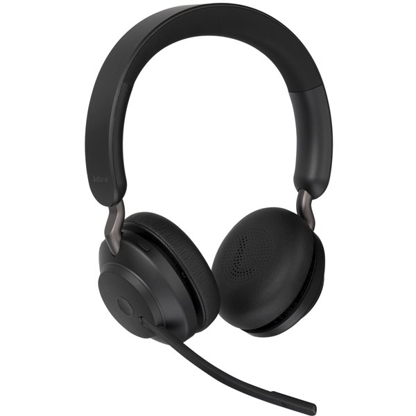 Jabra Evolve2 65 UC Stereo USB-A cuffia nero BT con staz.ricarica