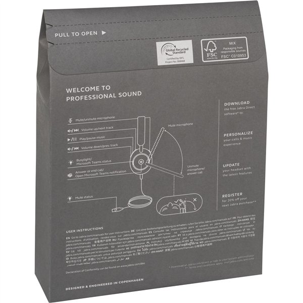 Jabra Evolve2 40 SE MS Stereo cuffia nero USB-C