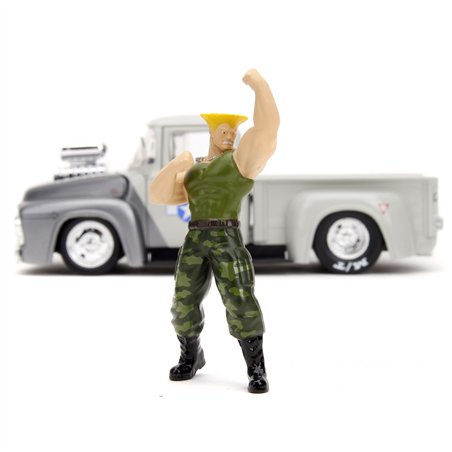 Jada Street Fighter 1956 Ford Pickup 1:24 + Guile    253255057