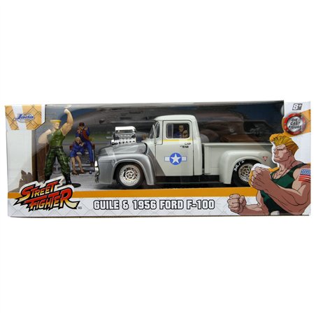 Jada Street Fighter 1956 Ford Pickup 1:24 + Guile    253255057