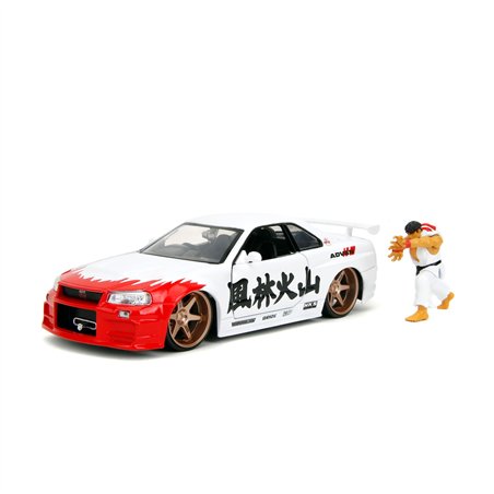 Jada Street Fighter Ryu 1:24 Nissan Skyline GTR     253255071